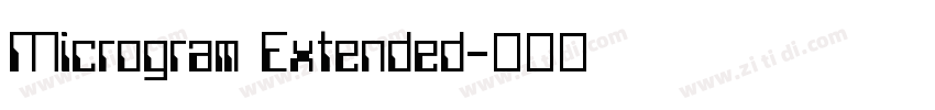 Microgram Extended字体转换